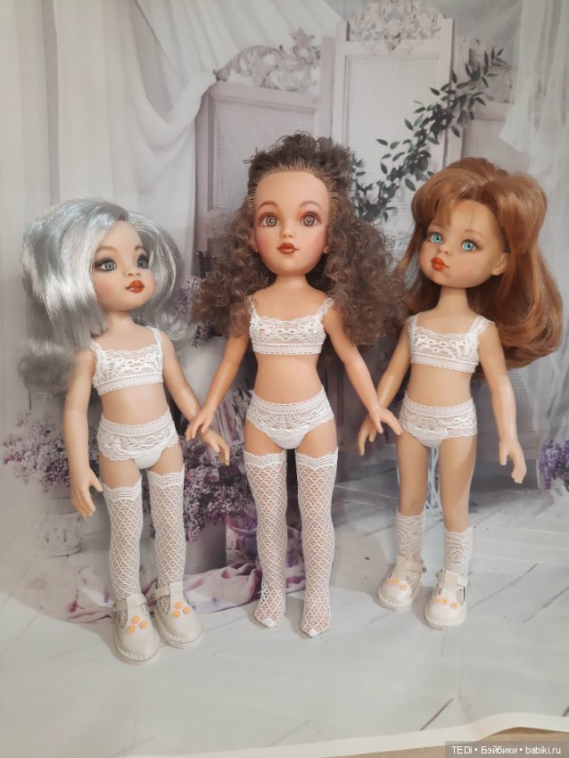 Кружевное нижнее бельё для кукол Паола Рейна 32 см и Видал Рохас 35 см (фото 5)