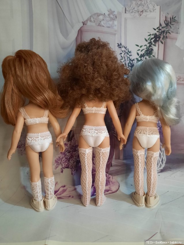 Кружевное нижнее бельё для кукол Паола Рейна 32 см и Видал Рохас 35 см (фото 3)