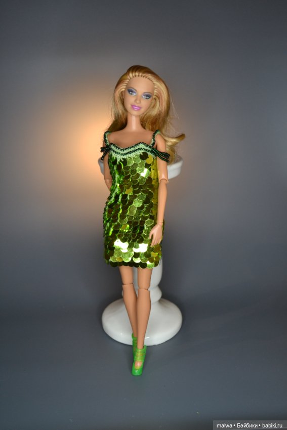 Коктейльное платье — Одежда и обувь для кукол своими руками: фото (фото 2)