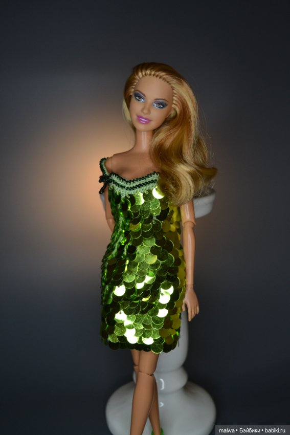 Коктейльное платье — Одежда и обувь для кукол своими руками: фото (фото 3)