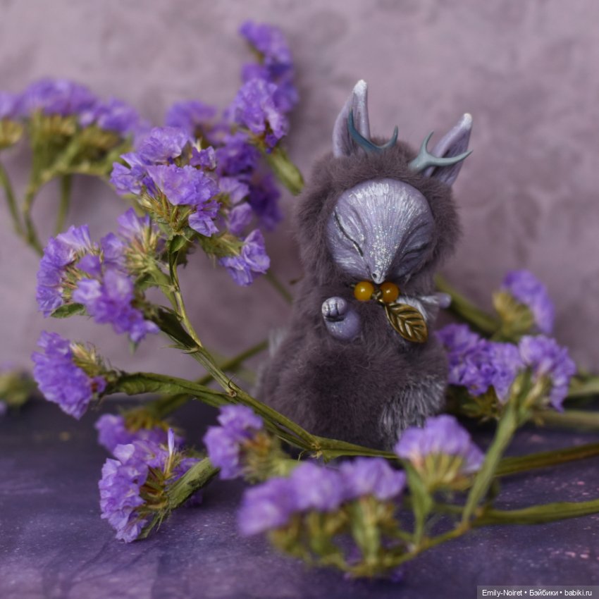 В лиловом цвете — Домашние фото авторских игрушек: Тедди (фото 7)