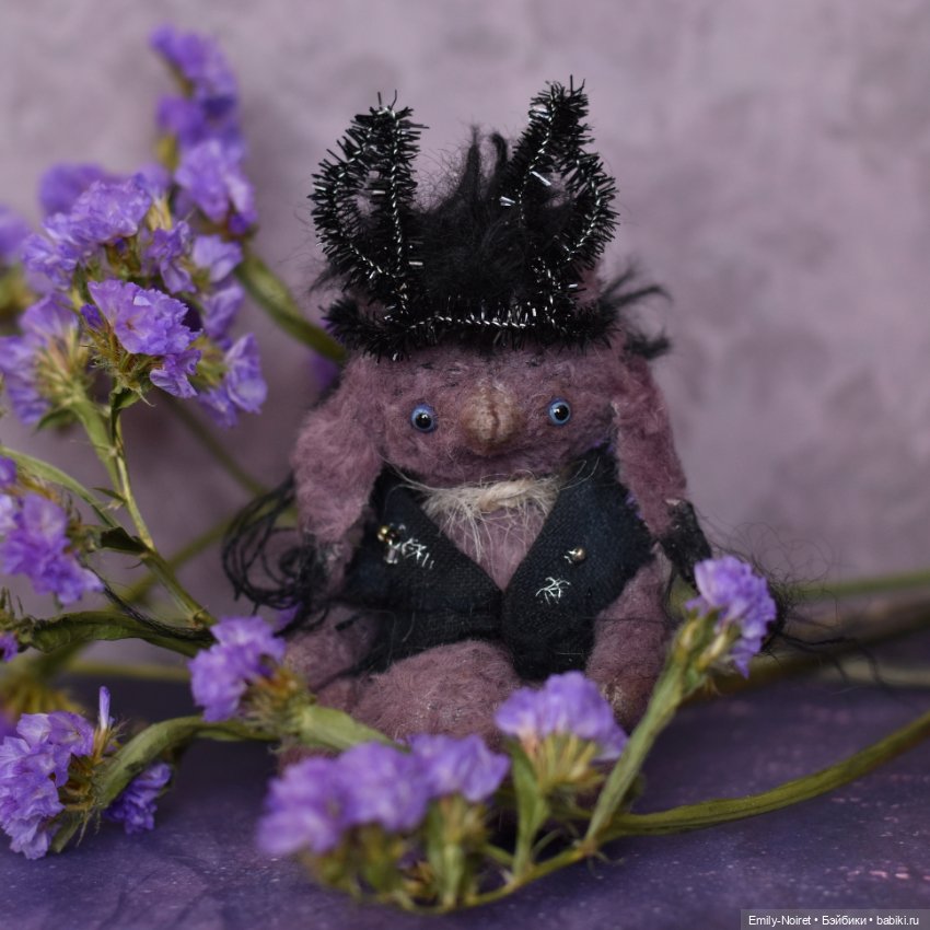 В лиловом цвете — Домашние фото авторских игрушек: Тедди (фото 2)
