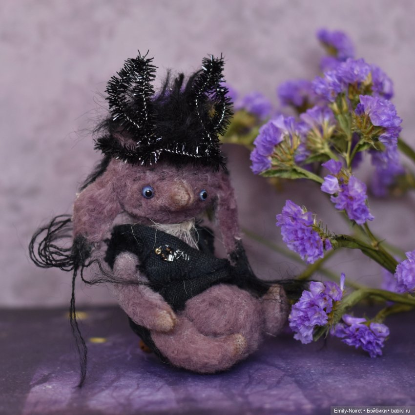 В лиловом цвете — Домашние фото авторских игрушек: Тедди