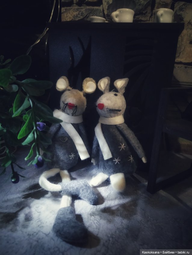 Мышиная семейка — Мягкие игровые и текстильные куклы: тряпичные