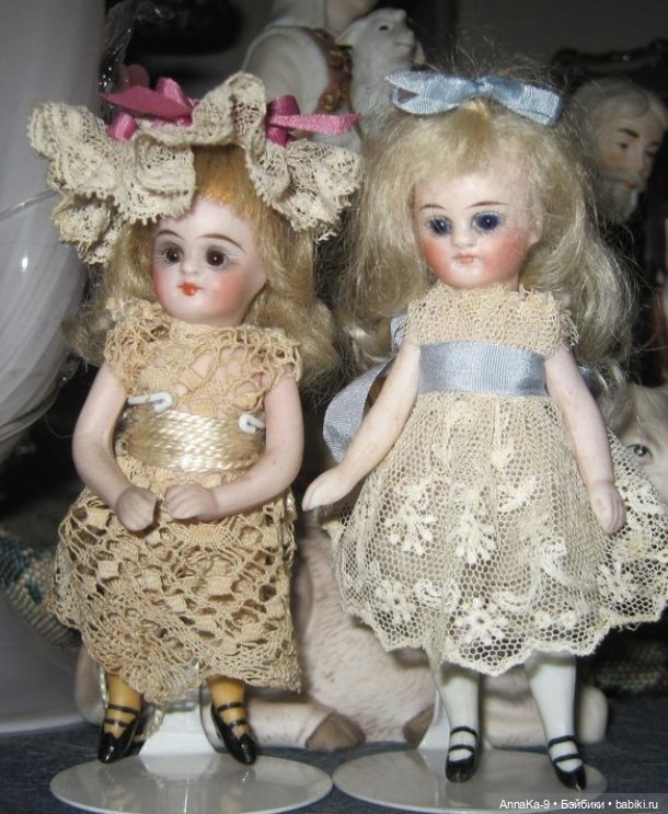 Кукольные платья из кружев, хлопковой сетке и шитья для миньонет (фото 3)