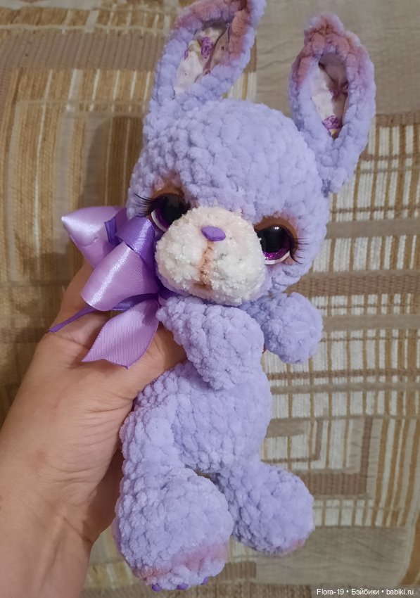 Зайка Лавандик — Вязаные игрушки и амигуруми: крючком (фото 3)