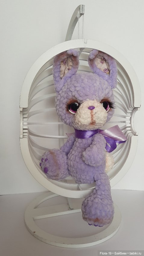 Зайка Лавандик — Вязаные игрушки и амигуруми: крючком (фото 8)