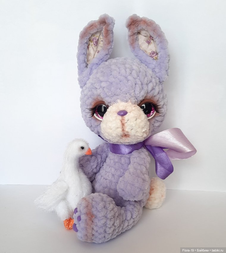 Зайка Лавандик — Вязаные игрушки и амигуруми: крючком (фото 9)
