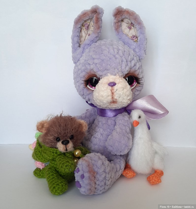 Зайка Лавандик — Вязаные игрушки и амигуруми: крючком