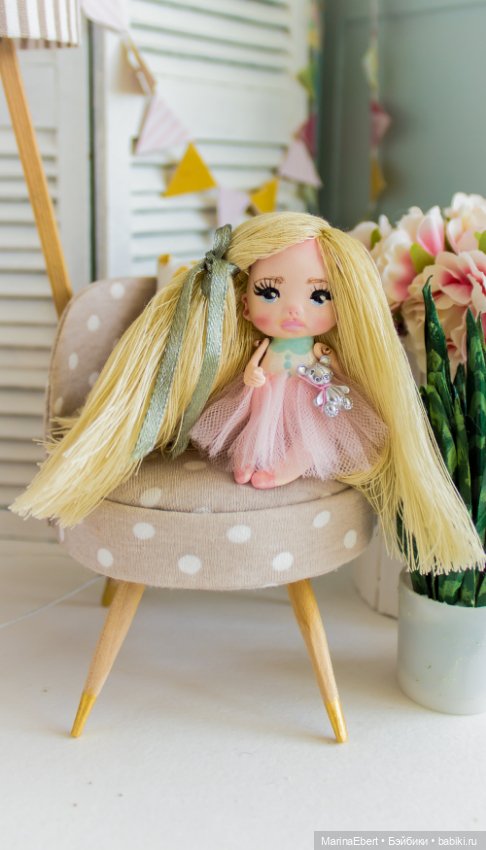 ⭐⭐⭐Кукла — брошь Эмми⭐⭐⭐ — Авторские миниатюрные куклы: лепка (фото 7)