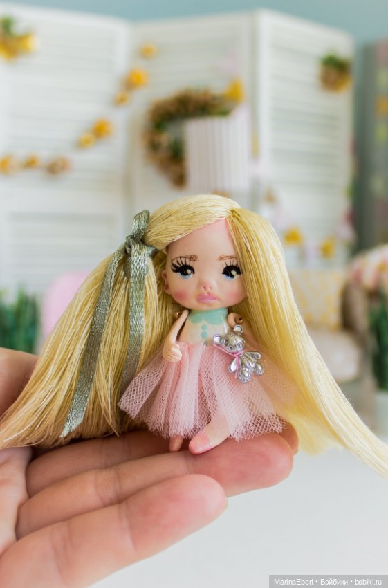 ⭐⭐⭐Кукла — брошь Эмми⭐⭐⭐ — Авторские миниатюрные куклы: лепка (фото 6)