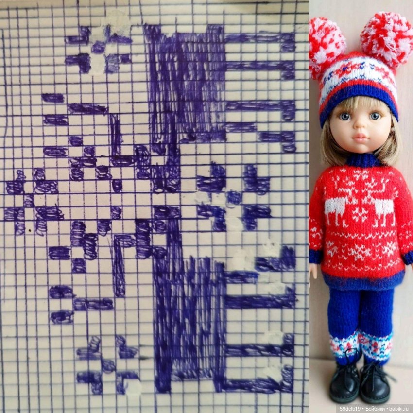 Мои любимые жаккарды — Одежда и обувь для кукол своими руками: фото (фото 7)