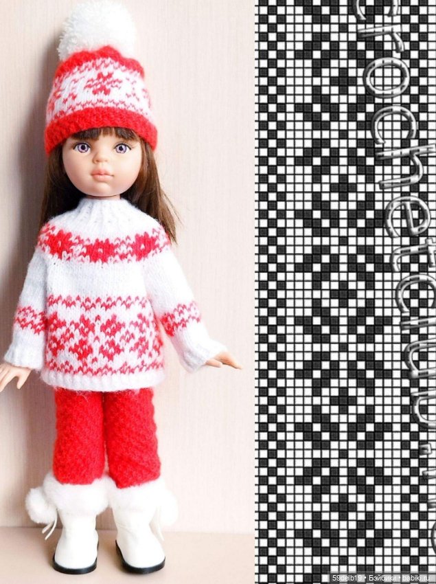 Мои любимые жаккарды — Одежда и обувь для кукол своими руками: фото (фото 9)