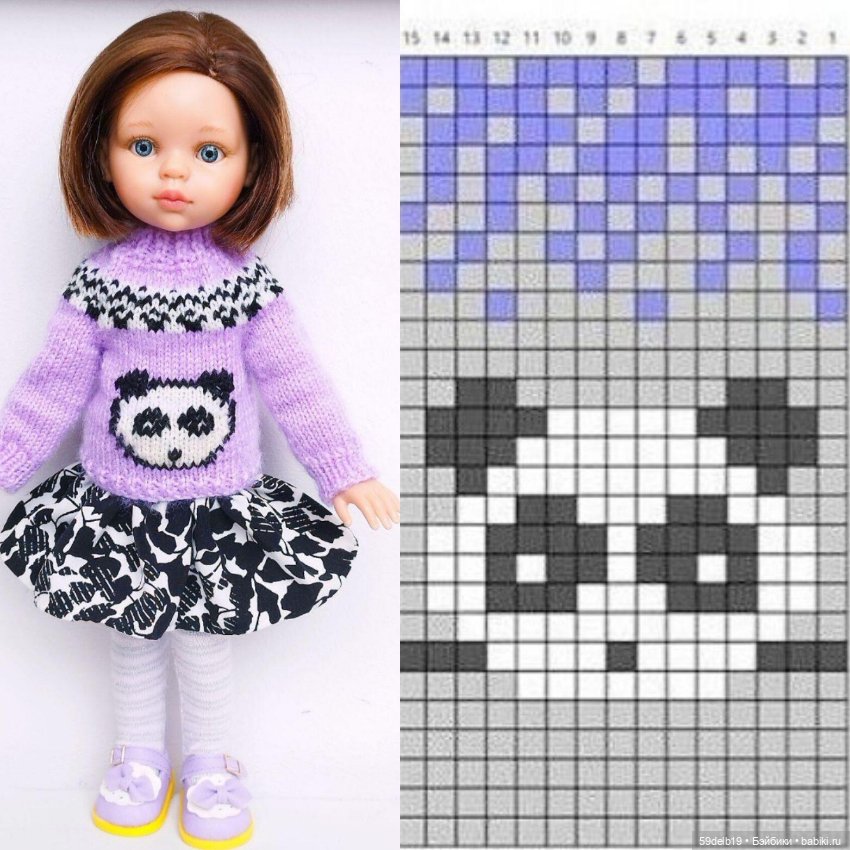 Мои любимые жаккарды — Одежда и обувь для кукол своими руками: фото (фото 8)