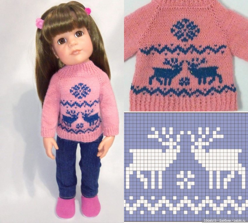 Мои любимые жаккарды — Одежда и обувь для кукол своими руками: фото