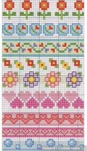 Весенне - летние жаккарды: фрукты, цветочки, мотылёчки