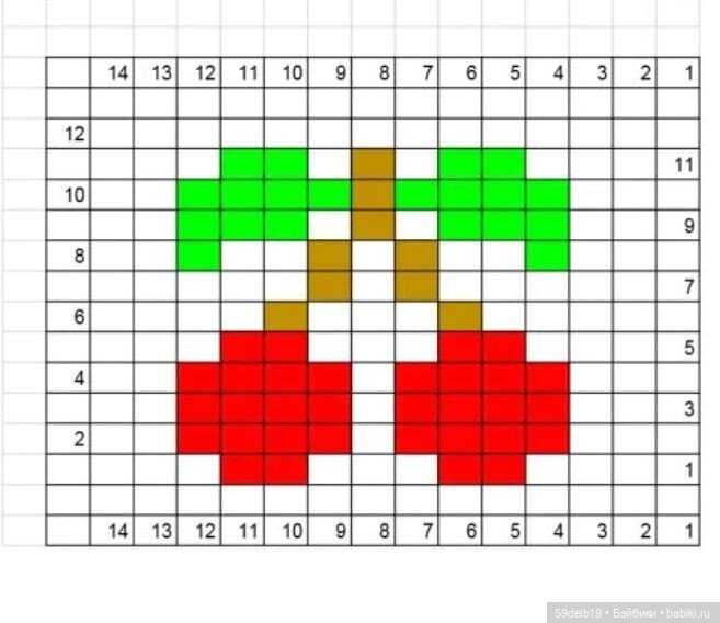 Весенне - летние жаккарды: фрукты, цветочки, мотылёчки (фото 2)