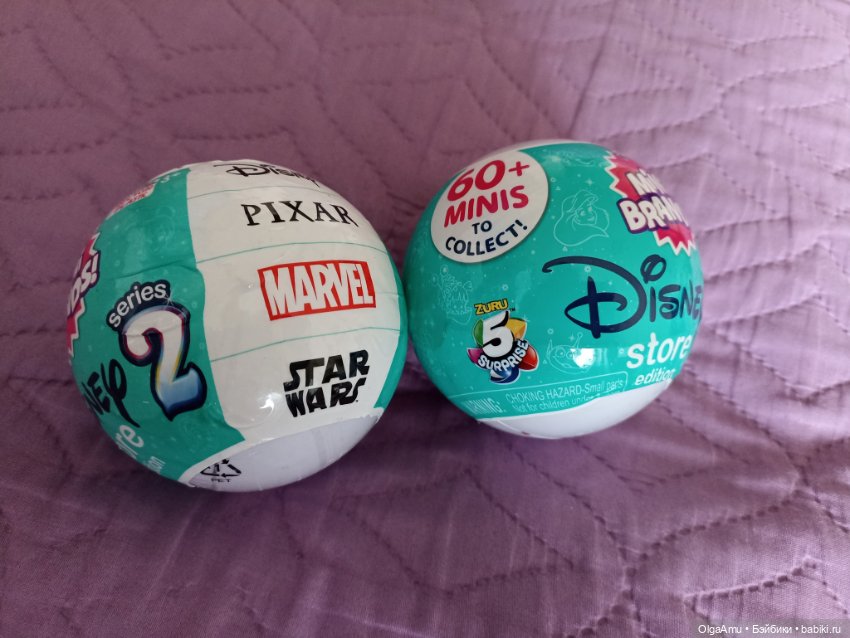 Zuru mini foodies 2 и mini brends disney 2