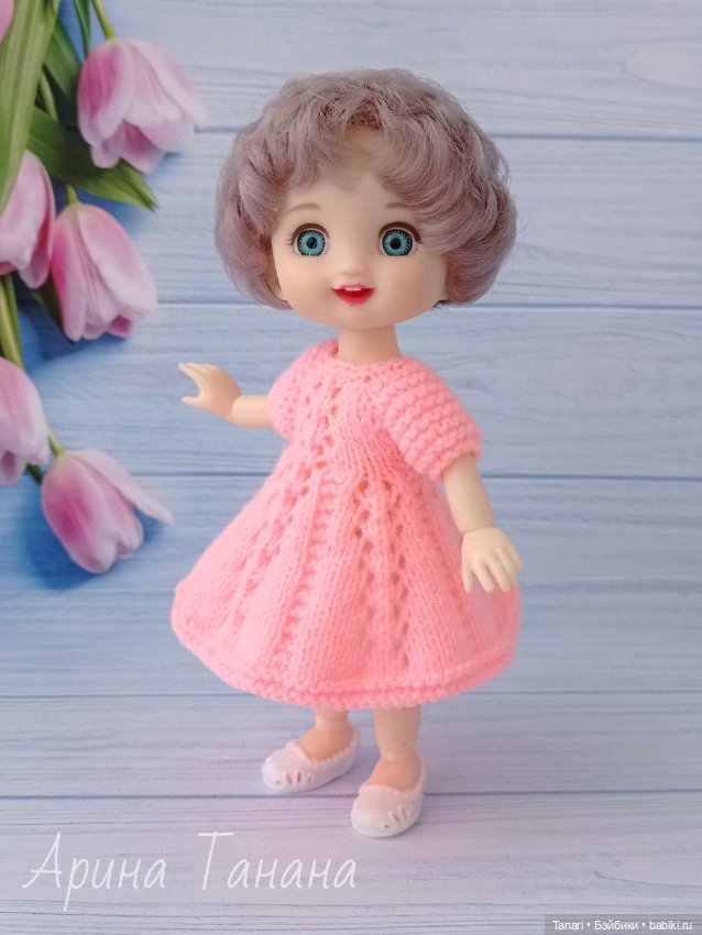 Мои баболечки хвастаются вязаными платьицами (фото 6)