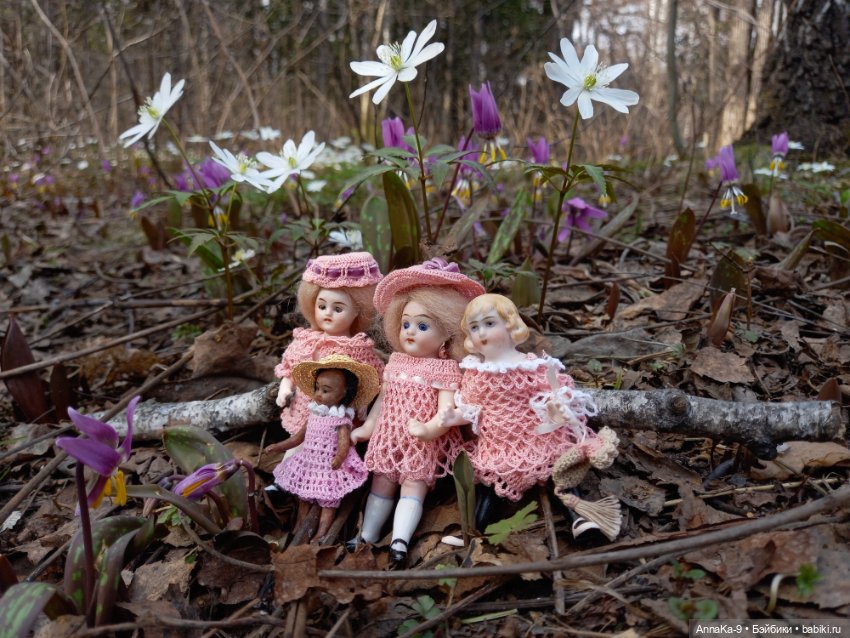 В весеннем лесу — Антикварные куклы Mignonette (Миньонетта): карманные (фото 4)