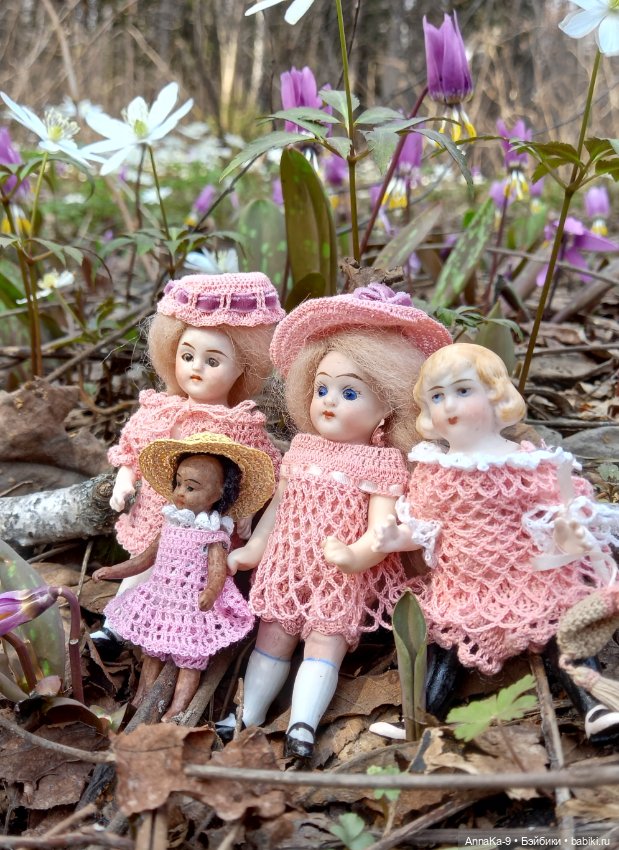 В весеннем лесу — Антикварные куклы Mignonette (Миньонетта): карманные (фото 5)