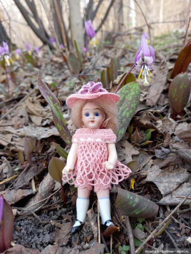В весеннем лесу — Антикварные куклы Mignonette (Миньонетта): карманные (фото 6)