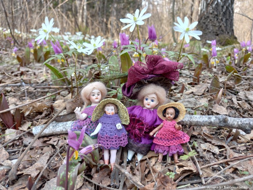 В весеннем лесу — Антикварные куклы Mignonette (Миньонетта): карманные (фото 2)
