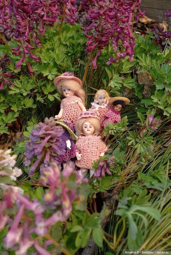 В весеннем лесу — Антикварные куклы Mignonette (Миньонетта): карманные (фото 9)