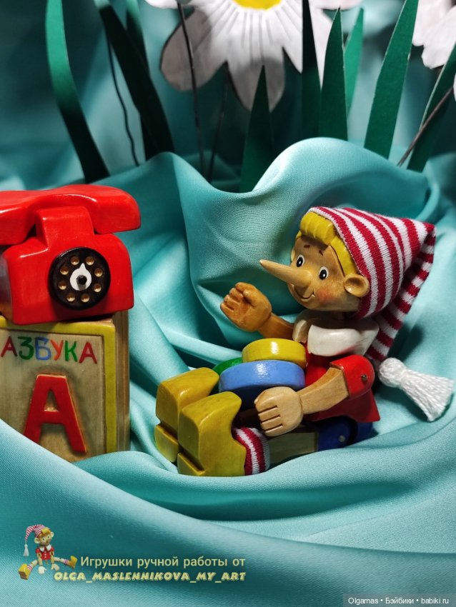 Буратинка и компания — Авторские игрушки из дерева: резьба