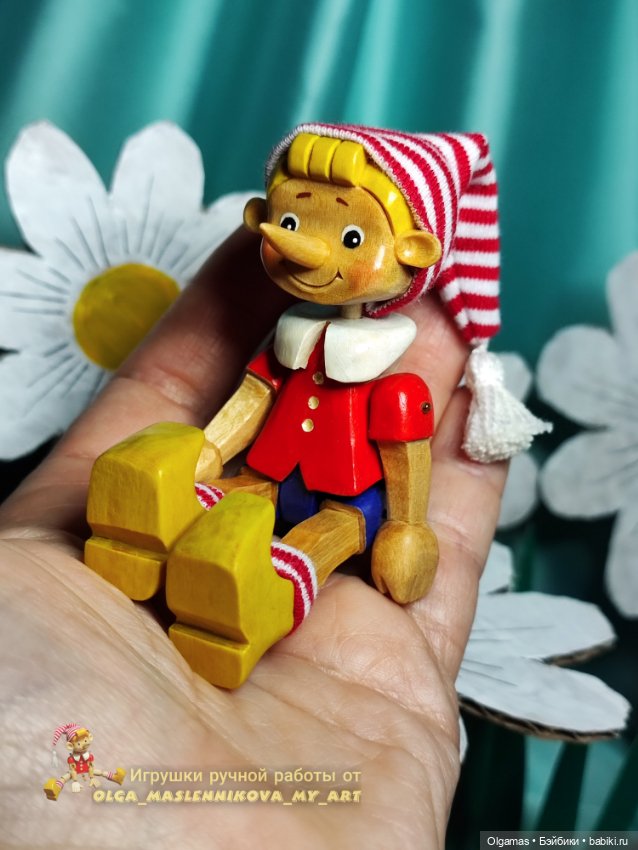 Буратинка и компания — Авторские игрушки из дерева: резьба (фото 5)