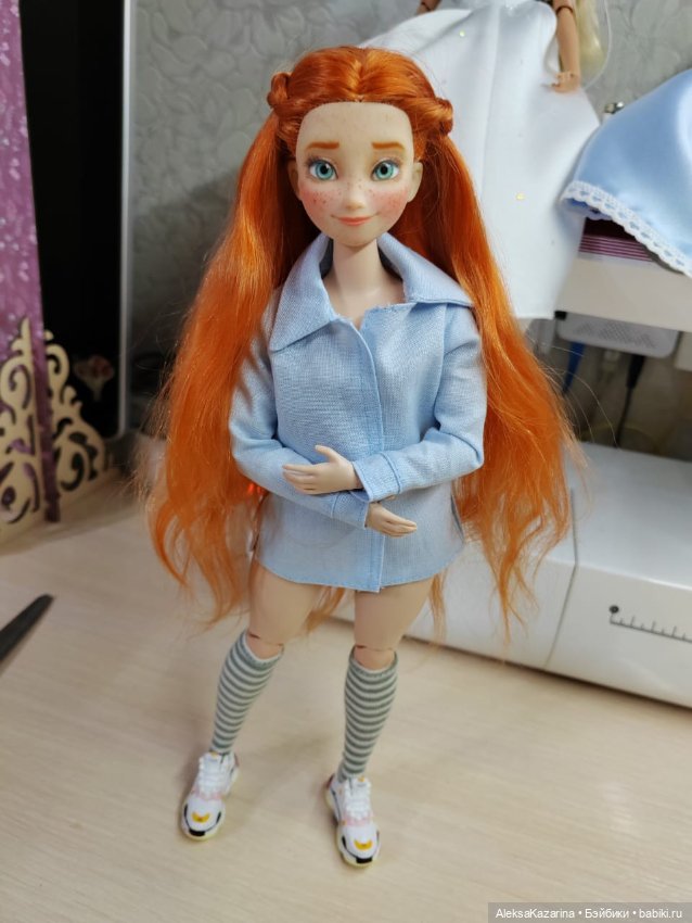 Принцесса Анна — ООАК и репейнт Принцесс Диснея (Disney): Аниматорс (фото 9)