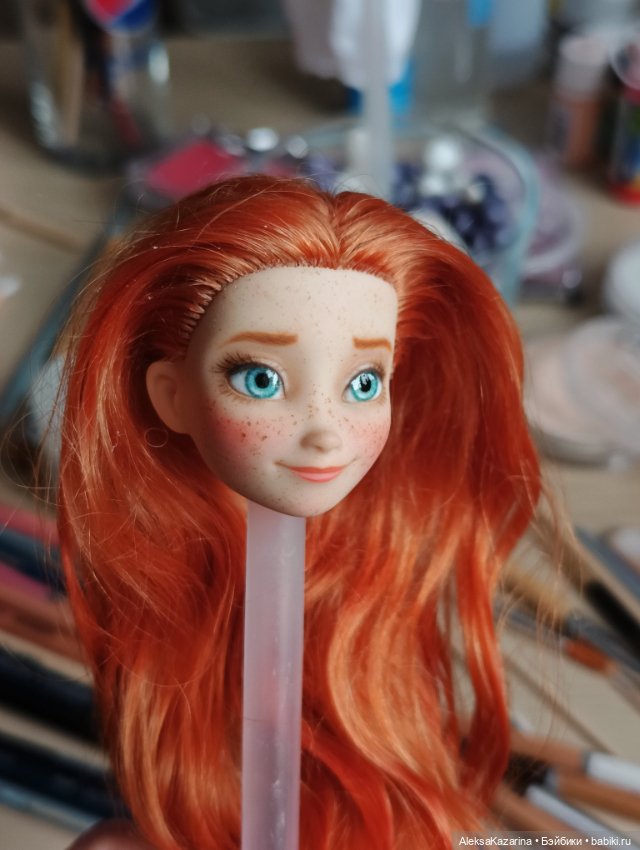 Принцесса Анна — ООАК и репейнт Принцесс Диснея (Disney): Аниматорс (фото 6)