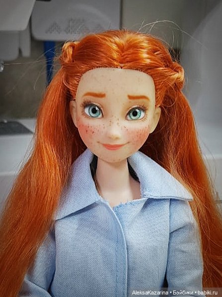 Принцесса Анна — ООАК и репейнт Принцесс Диснея (Disney): Аниматорс (фото 7)
