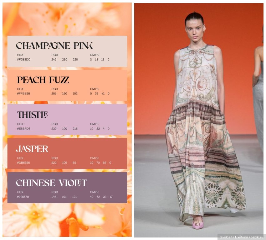 Модный цвет 2024 — Сочетание цветов: палитры для одежды и интерьера (фото 4)