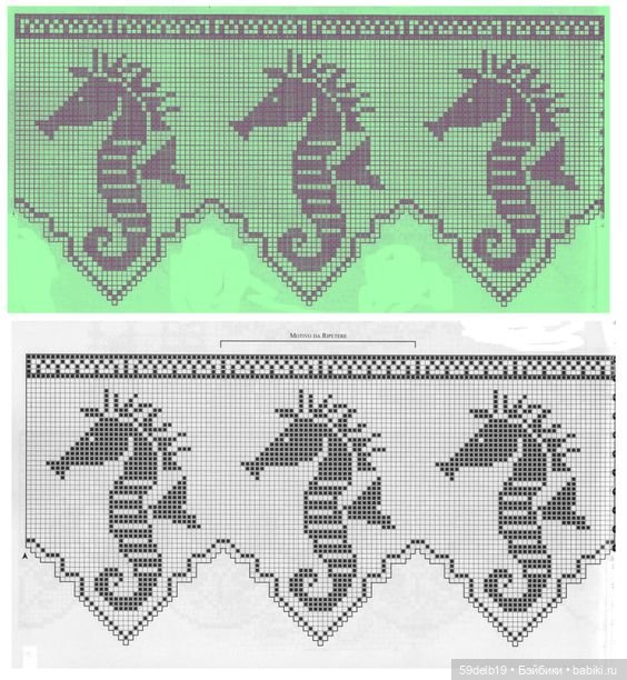 Подборка жаккардов на морскую тематику