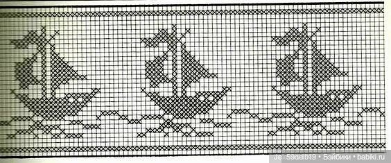 Подборка жаккардов на морскую тематику