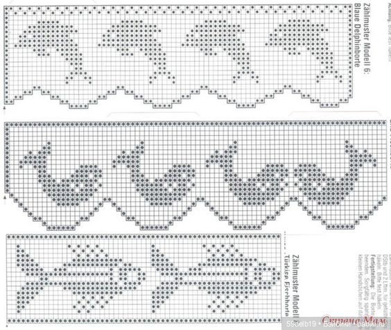 Подборка жаккардов на морскую тематику