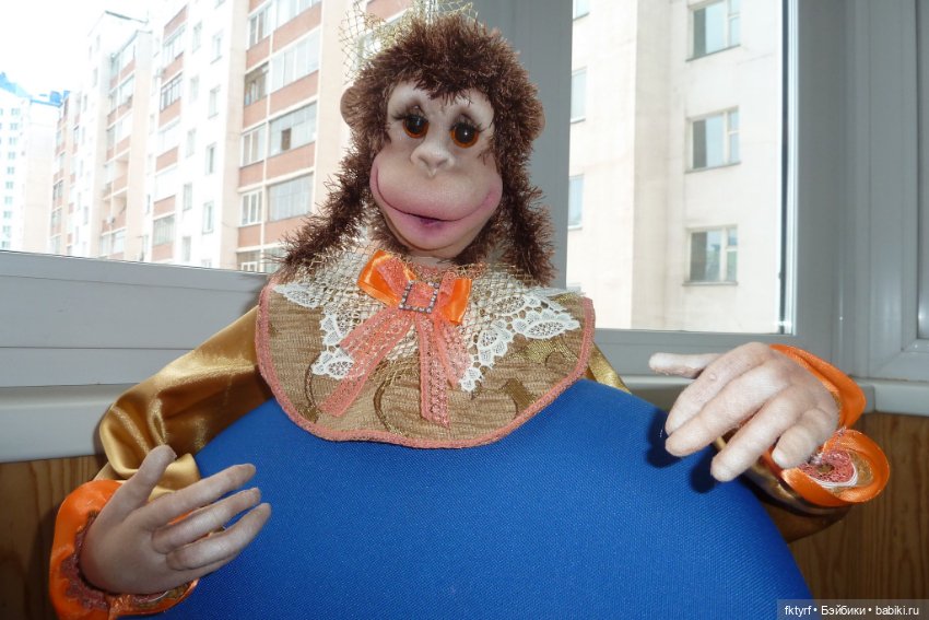 Обезьяний бум — Куклы из капрона и чулочной техники: авторские игрушки (фото 6)