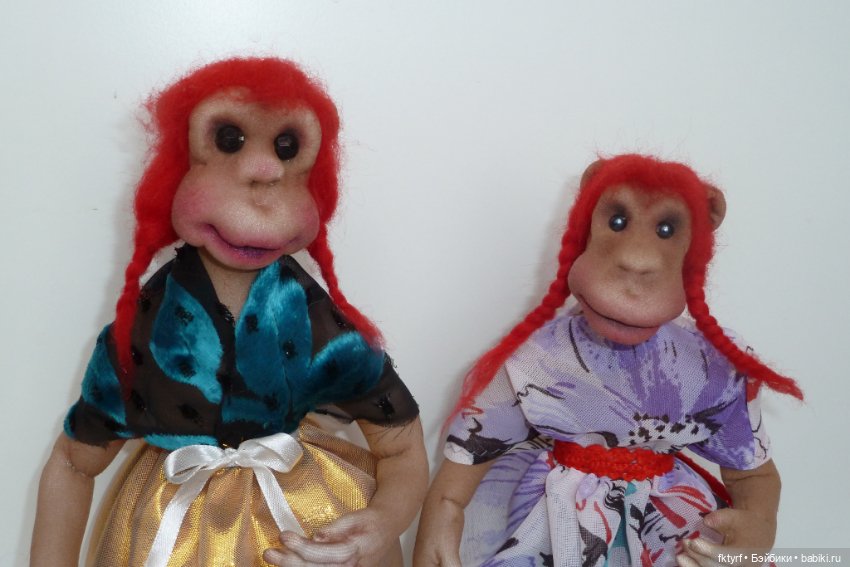Обезьяний бум — Куклы из капрона и чулочной техники: авторские игрушки (фото 7)