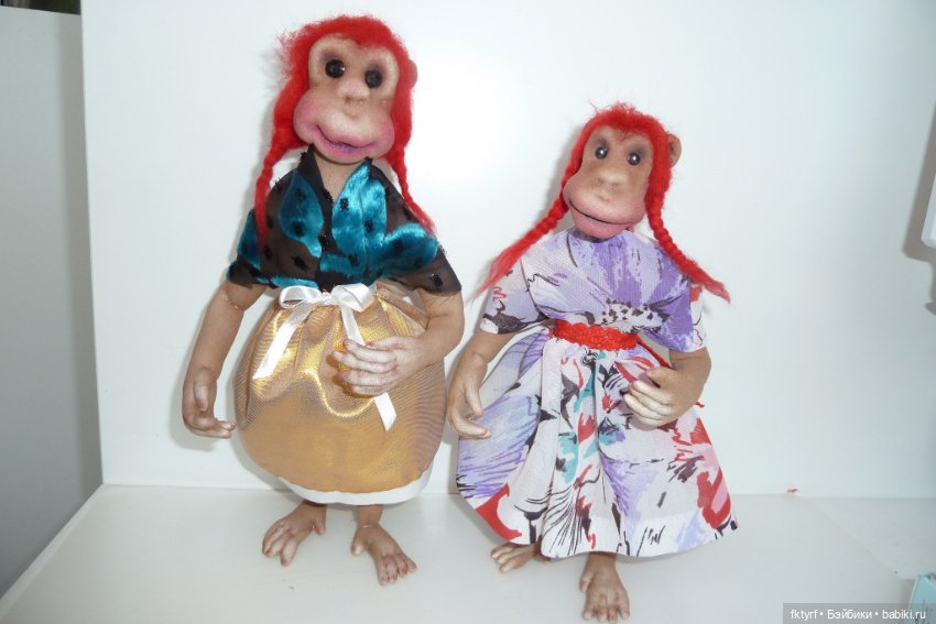 Обезьяний бум — Куклы из капрона и чулочной техники: авторские игрушки (фото 8)