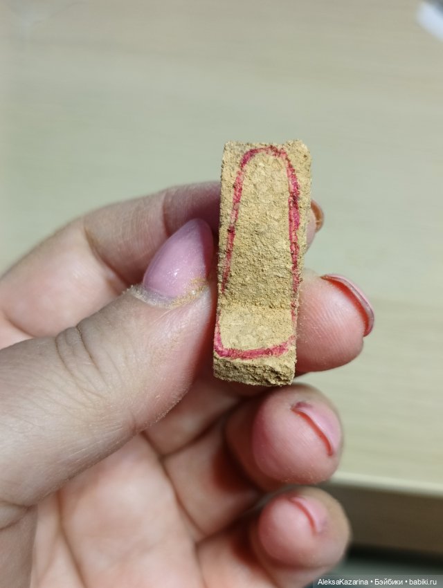 Босоножки из пробки для куклы (МК). Аутфит для Рени Полин Флёр Клод (фото 5)