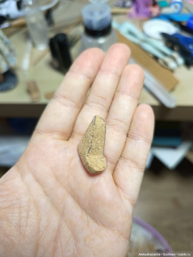 Босоножки из пробки для куклы (МК). Аутфит для Рени Полин Флёр Клод (фото 9)