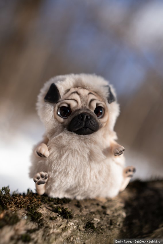 Мопсик — Домашние фото авторских игрушек: Тедди (фото 4)