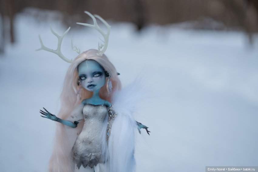 Дух зимнего леса — ООАК Monster High и Ever After High: репейнт (фото 5)
