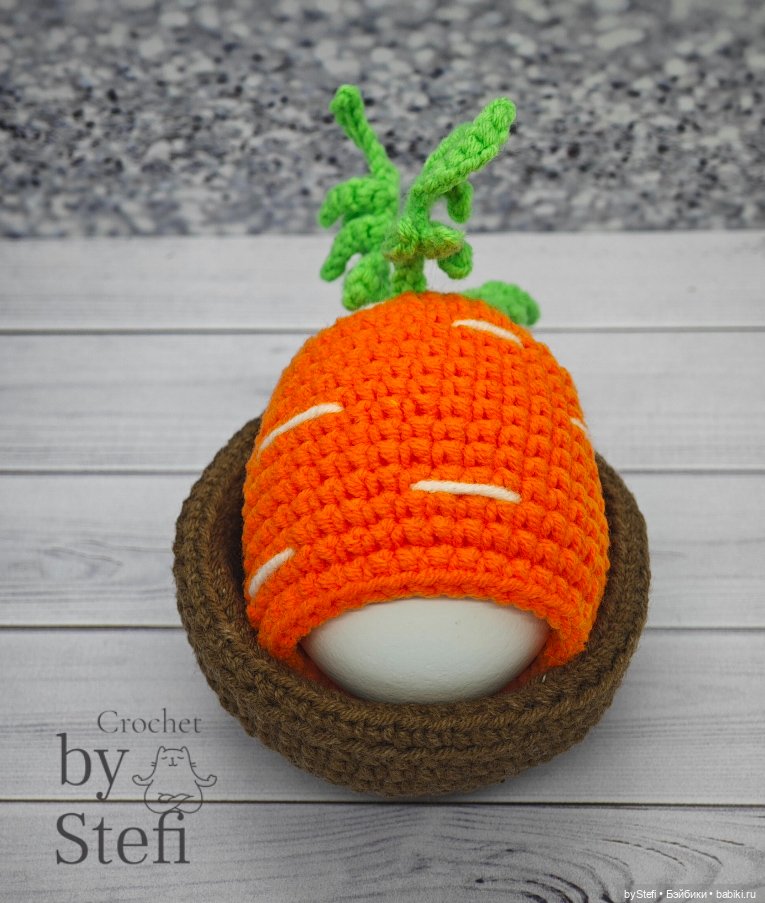 Пасхальный чехольчик — Вязаные игрушки и амигуруми: крючком (фото 5)