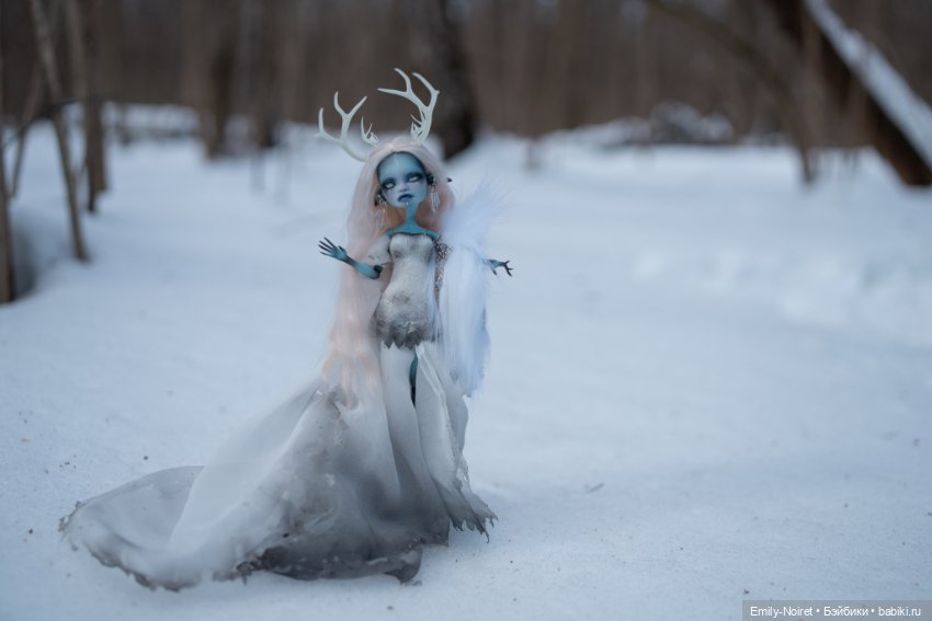 Дух зимнего леса — ООАК Monster High и Ever After High: репейнт (фото 4)