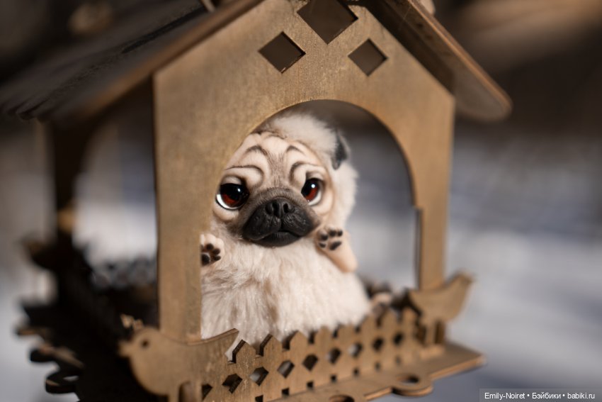 Мопсик — Домашние фото авторских игрушек: Тедди (фото 2)