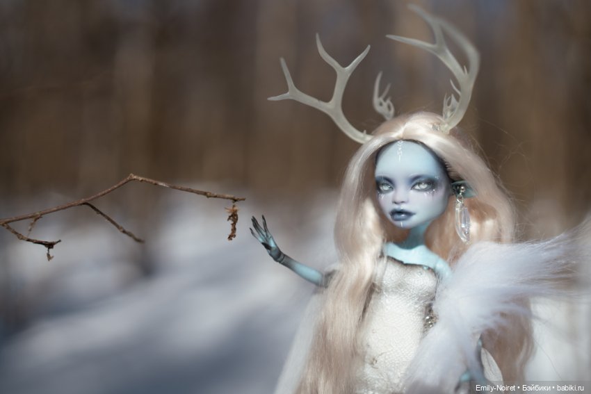 Дух зимнего леса — ООАК Monster High и Ever After High: репейнт (фото 3)