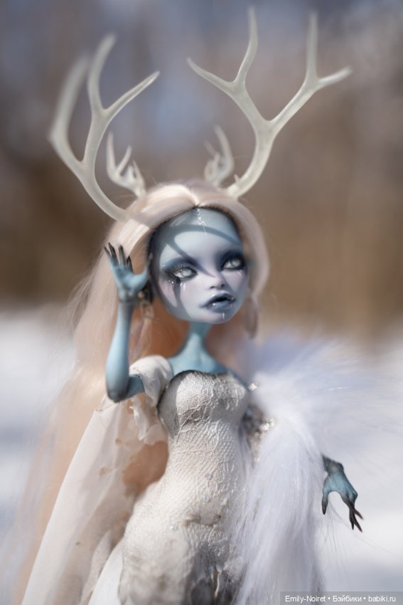 Дух зимнего леса — ООАК Monster High и Ever After High: репейнт (фото 7)