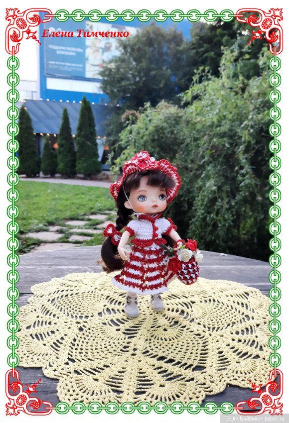 Кукла Монст ООАК и в вязанном наряде (фото 5)
